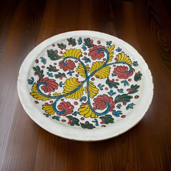 Hand painted Floral Harmony Plate